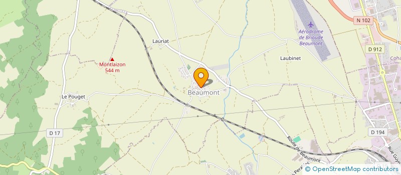 localisation de l'entreprise MONSIEUR THOMAS BONY  LUBILHAC