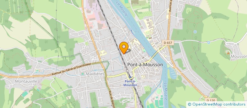 localisation de l'entreprise MONSIEUR THOMAS BORCIC  PONT-A-MOUSSON