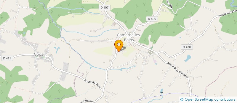 localisation de l'entreprise MONSIEUR THOMAS BORDELOUP  GAMARDE-LES-BAINS