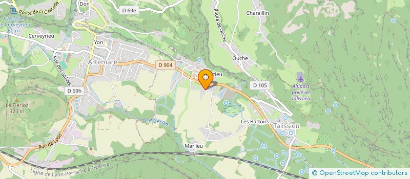 localisation de l'entreprise MONSIEUR THOMAS BORGEY  TALISSIEU