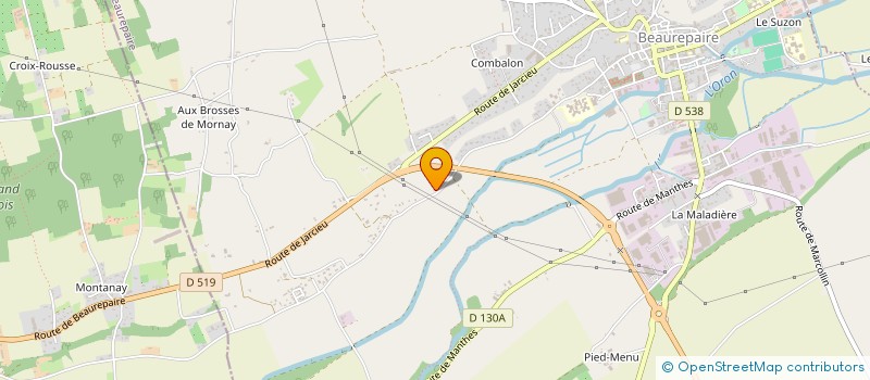 localisation de l'entreprise MONSIEUR THOMAS BOUCHARD à BEAUREPAIRE