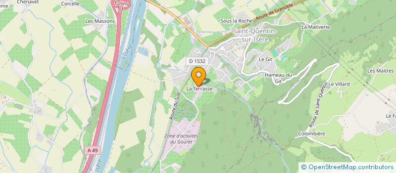 localisation de l'entreprise MONSIEUR THOMAS BOUCHE  SAINT-QUENTIN-SUR-ISERE