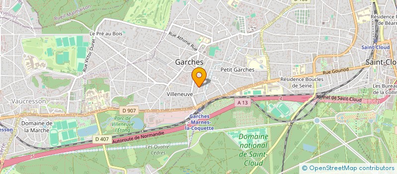 localisation de l'entreprise MONSIEUR THOMAS BOUCHER à GARCHES