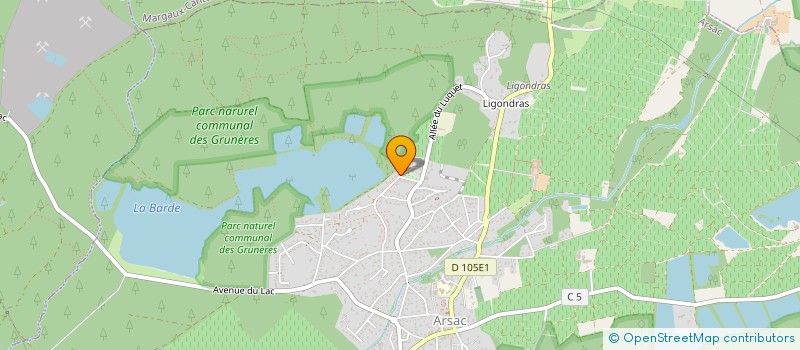 localisation de l'entreprise MONSIEUR THOMAS BOUCOS  ARSAC