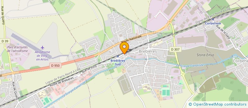 localisation de l'entreprise MONSIEUR THOMAS BOUCRY  BREBIERES