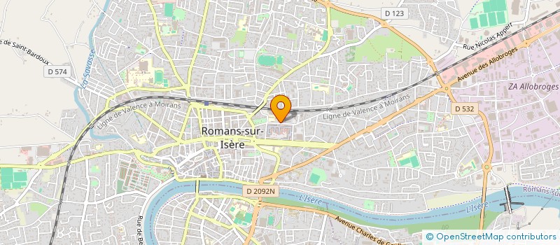 localisation de l'entreprise MONSIEUR THOMAS BOUDIER  ROMANS-SUR-ISERE