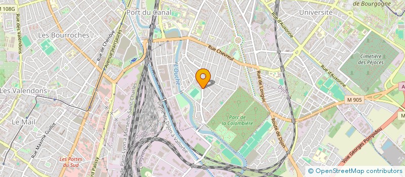 localisation de l'entreprise MONSIEUR THOMAS BOUDIGUET  DIJON