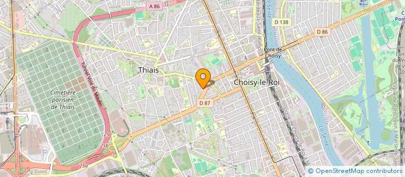 localisation de l'entreprise MONSIEUR THOMAS BOUDINET  THIAIS