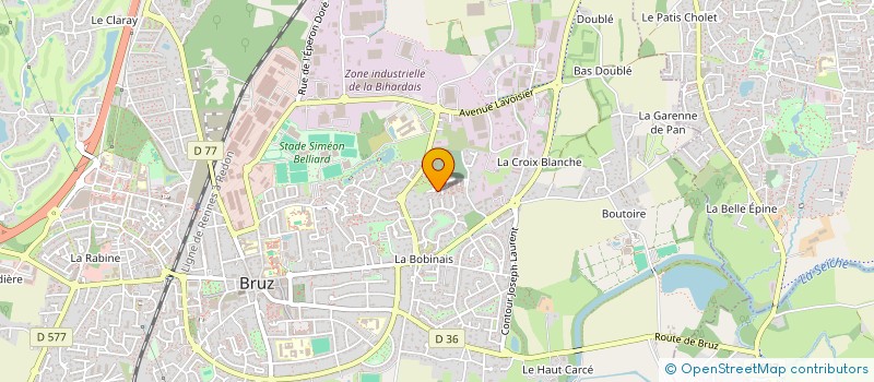 localisation de l'entreprise MONSIEUR THOMAS BOUILLAND  BRUZ