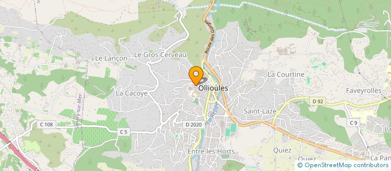 localisation de l'entreprise MONSIEUR THOMAS BOULANGER  OLLIOULES