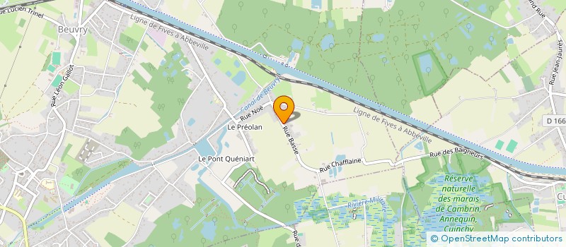 localisation de l'entreprise MONSIEUR THOMAS BOULERT  BEUVRY