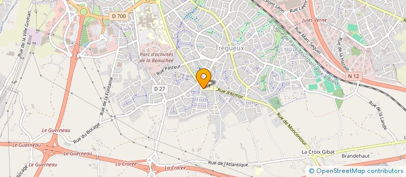 localisation de l'entreprise MONSIEUR THOMAS BOULTAREAU  TREGUEUX