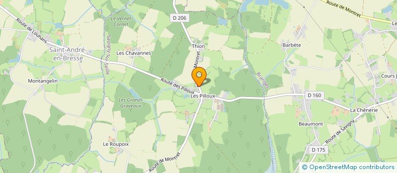 localisation de l'entreprise MONSIEUR THOMAS BOURILLON  SIMANDRE