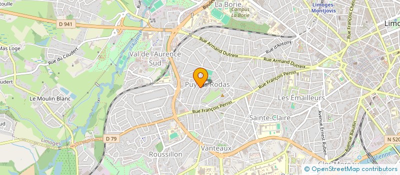 localisation de l'entreprise MONSIEUR THOMAS BOURLON à LIMOGES