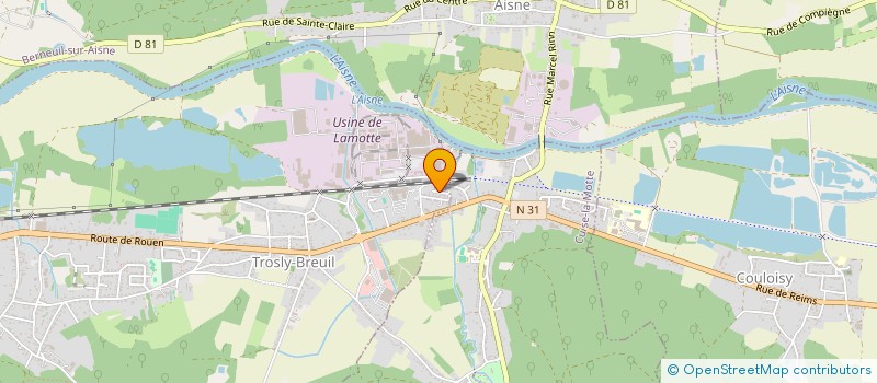 localisation de l'entreprise MONSIEUR THOMAS BOURNIZIEN  TROSLY-BREUIL