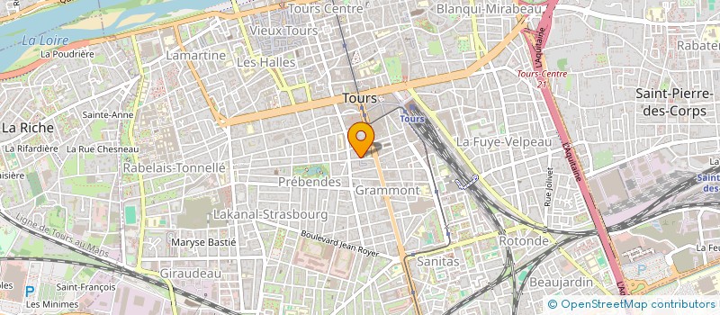 localisation de l'entreprise MONSIEUR THOMAS BOUTET  TOURS