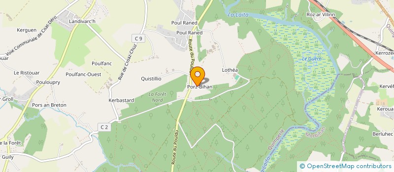 localisation de l'entreprise MONSIEUR THOMAS BRANELLEC à QUIMPERLE