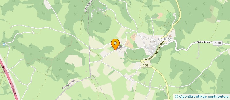 localisation de l'entreprise MONSIEUR THOMAS BREGOUGNOUX  CARLUCET