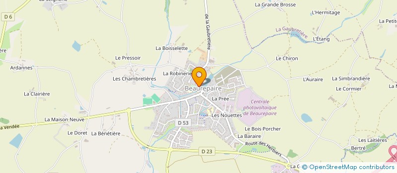 localisation de l'entreprise MONSIEUR THOMAS BREMAUD  BEAUREPAIRE