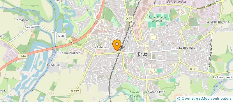 localisation de l'entreprise MONSIEUR THOMAS BRIONNE  BRUZ