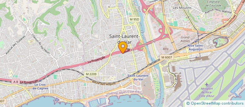 localisation de l'entreprise MONSIEUR THOMAS BRIOT  SAINT-LAURENT-DU-VAR