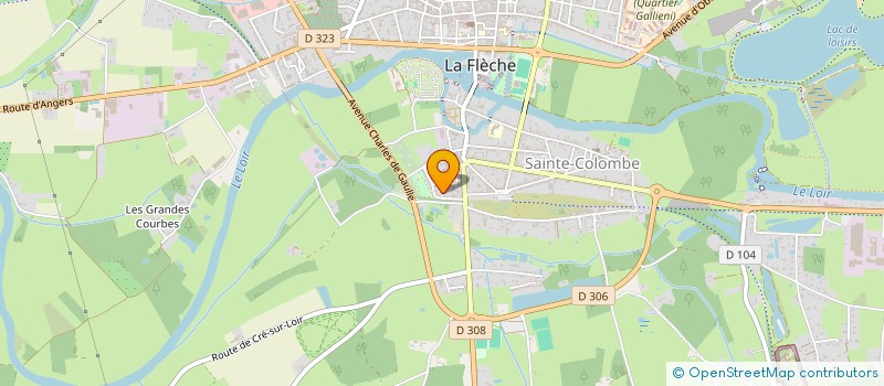 localisation de l'entreprise MONSIEUR THOMAS BROCHARD  LA FLECHE