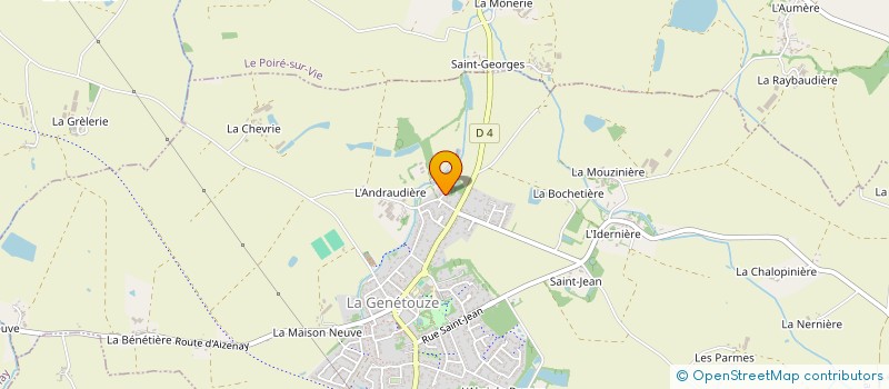 localisation de l'entreprise MONSIEUR THOMAS BROSSARD  LA GENETOUZE