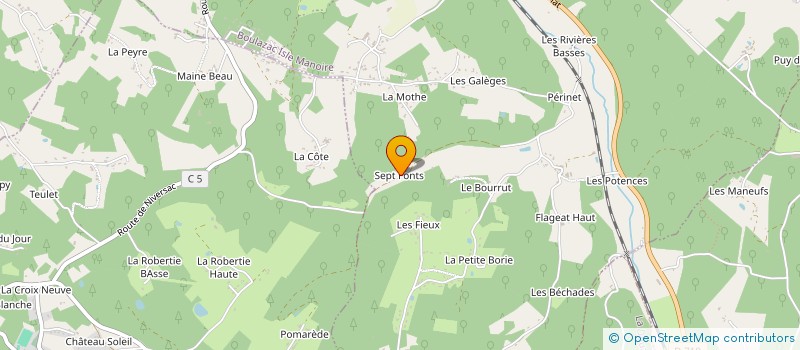 localisation de l'entreprise MONSIEUR THOMAS BROUX  BOULAZAC ISLE MANOIRE