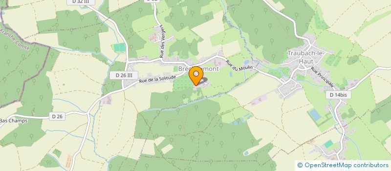 localisation de l'entreprise MONSIEUR THOMAS BRUN  BRECHAUMONT
