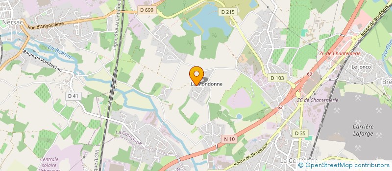 localisation de l'entreprise MONSIEUR THOMAS BRUNAUD à LA COURONNE