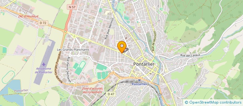 localisation de l'entreprise MONSIEUR THOMAS BRUNDO  PONTARLIER