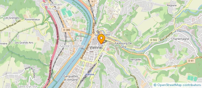 localisation de l'entreprise MONSIEUR THOMAS BRUNEL  VIENNE