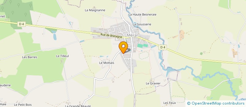 localisation de l'entreprise MONSIEUR THOMAS BRUNET  MERAL