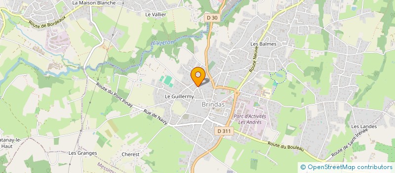 localisation de l'entreprise MONSIEUR THOMAS BRUNIER à BRINDAS