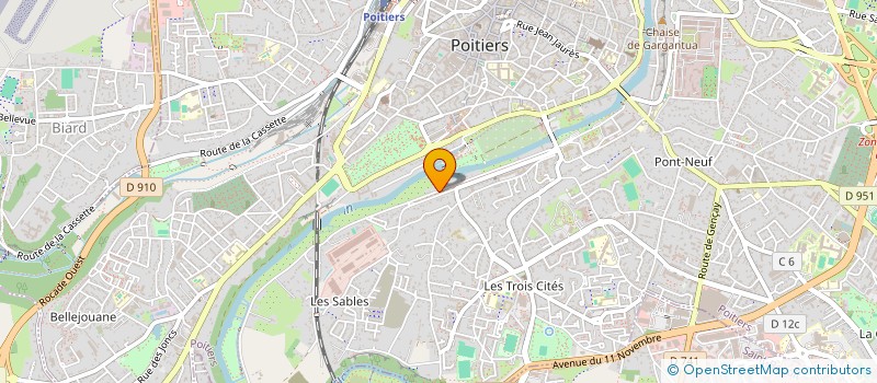 localisation de l'entreprise MONSIEUR THOMAS BUGNET  POITIERS