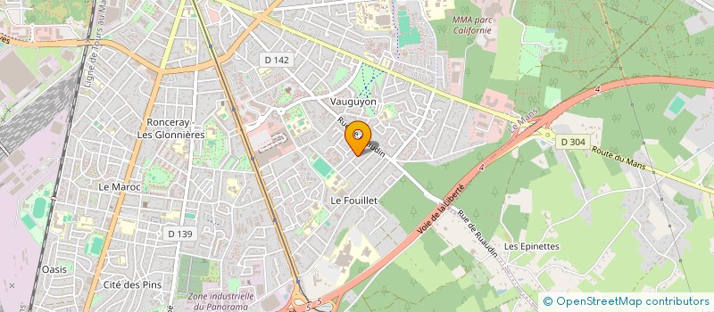 localisation de l'entreprise MONSIEUR THOMAS BUREAU  LE MANS