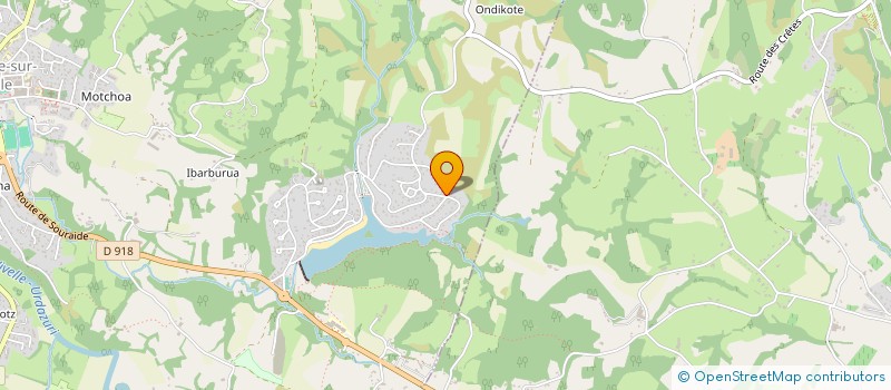 localisation de l'entreprise MONSIEUR THOMAS BURGUETE  ORTHEVIELLE