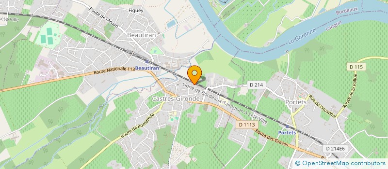 localisation de l'entreprise MONSIEUR THOMAS CABIROL  CASTRES-GIRONDE