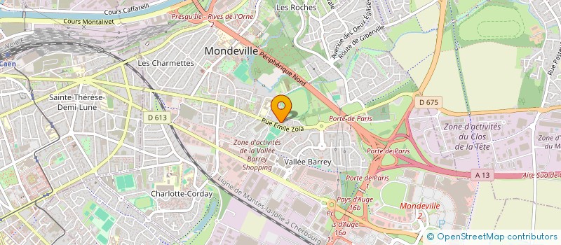 localisation de l'entreprise MONSIEUR THOMAS CACHARD  MONDEVILLE