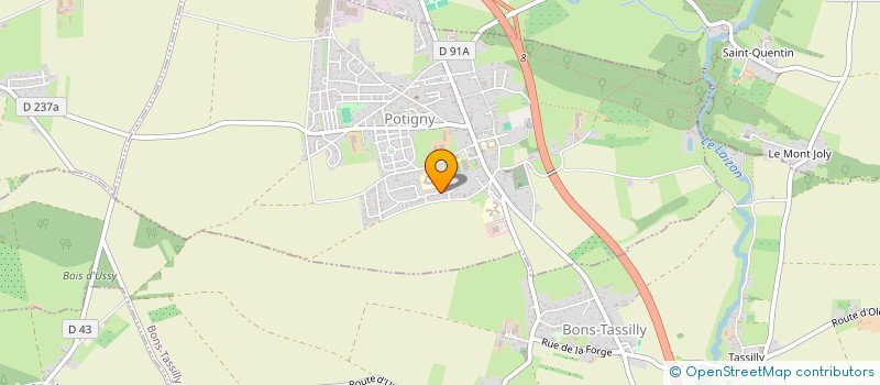 localisation de l'entreprise MONSIEUR THOMAS CACQUEVEL  POTIGNY