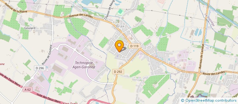 localisation de l'entreprise MONSIEUR THOMAS CAILLETEAU  BRAX