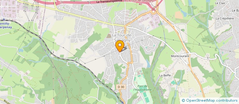 localisation de l'entreprise MONSIEUR THOMAS CALLIES  LA TOUR-DE-SALVAGNY