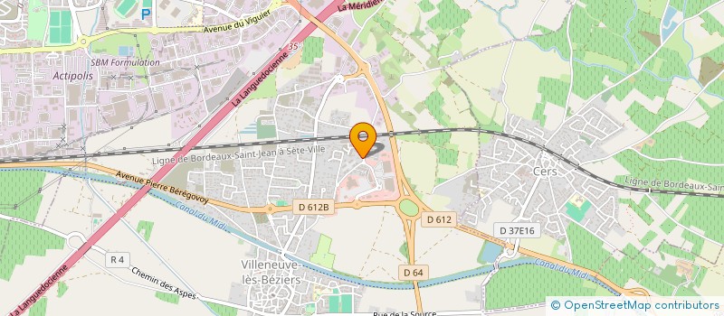 localisation de l'entreprise MONSIEUR THOMAS CALMEL  VILLENEUVE-LES-BEZIERS