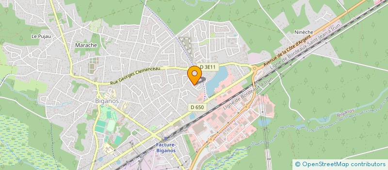 localisation de l'entreprise MONSIEUR THOMAS CALVINHAC  BIGANOS