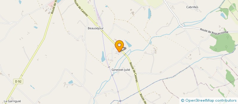 localisation de l'entreprise MONSIEUR THOMAS CAMMAGRE  LAUTREC