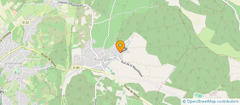 localisation de l'entreprise MONSIEUR THOMAS CANDELON  AUJARGUES