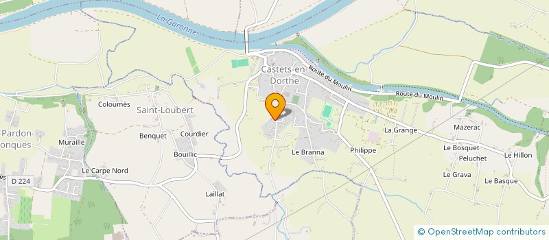 localisation de l'entreprise MONSIEUR THOMAS CANESSON à CASTETS ET CASTILLON