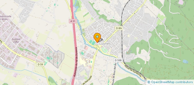 localisation de l'entreprise MONSIEUR THOMAS CANTIN  FUVEAU