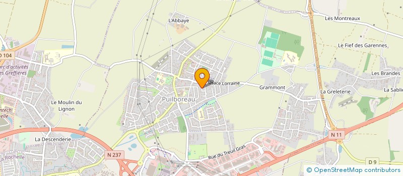 localisation de l'entreprise MONSIEUR THOMAS CANU DESHAYES  PUILBOREAU