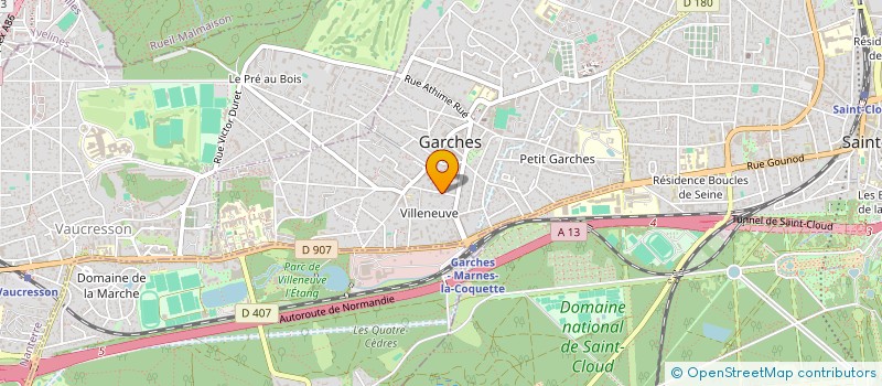 localisation de l'entreprise MONSIEUR THOMAS CANVEL à GARCHES